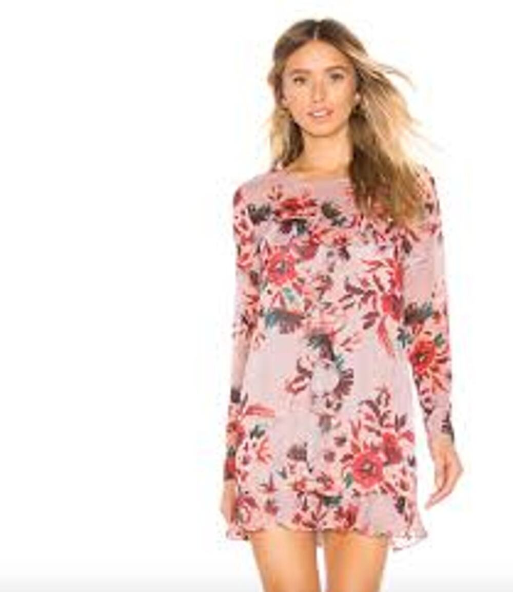 LOVERS + FRIENDS Bella Floral Ruffle Mini Dress Size XS FEMININE BABYDOLL BOHO